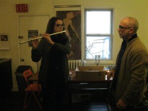 Me playing flute with Erik Lawrence!