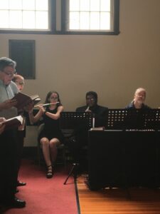 Me and my best friend Skye playing at The Chapel of St. John the Divine!