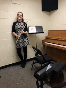 Me at my audition at The Hartt School of Music!