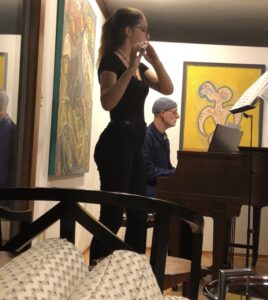 Me playing the Mozart Flute Concerto in G Major at a reception!