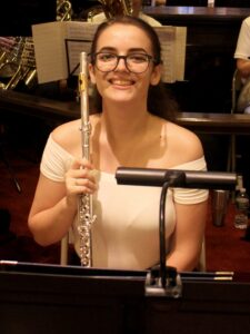 Me on stagewith my flute at a Rockland County Concert Band concert!