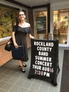 Me at my final concert of the season for the Rockland County Concert Band!